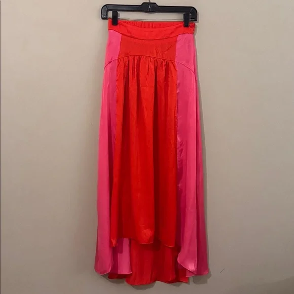 Petal & Pup Women's Lula high low skirt, Pink/Red, XS - Picture 6 of 12